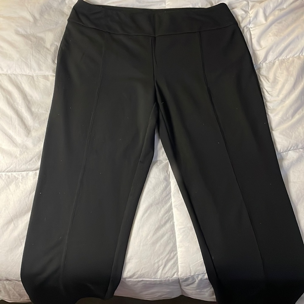 Black cotton work pants